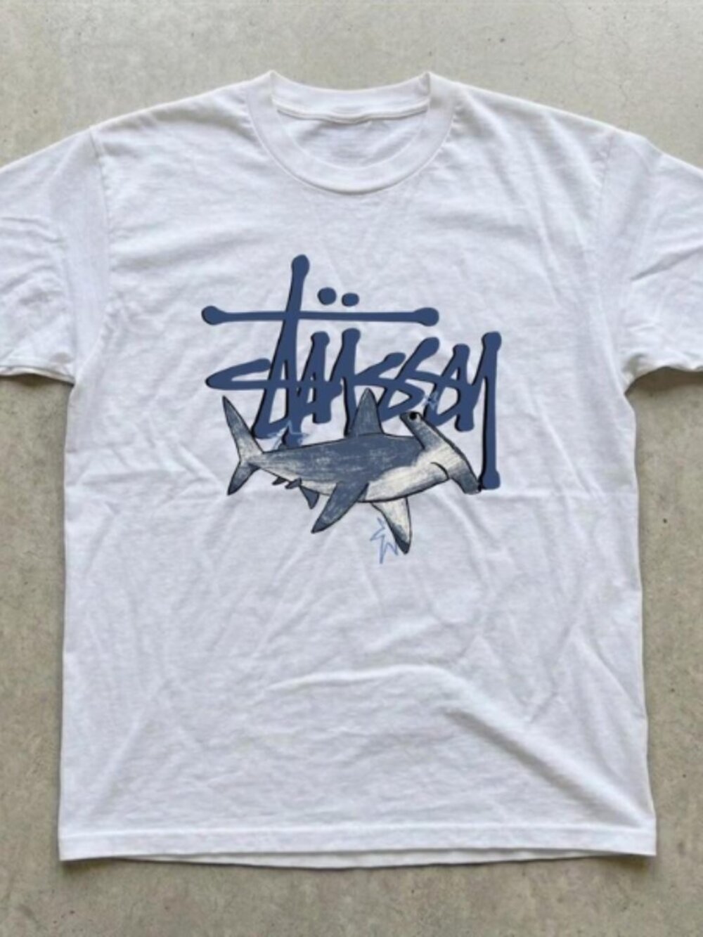 Stüssy Hammerhead Shark Graphic T-Shirt